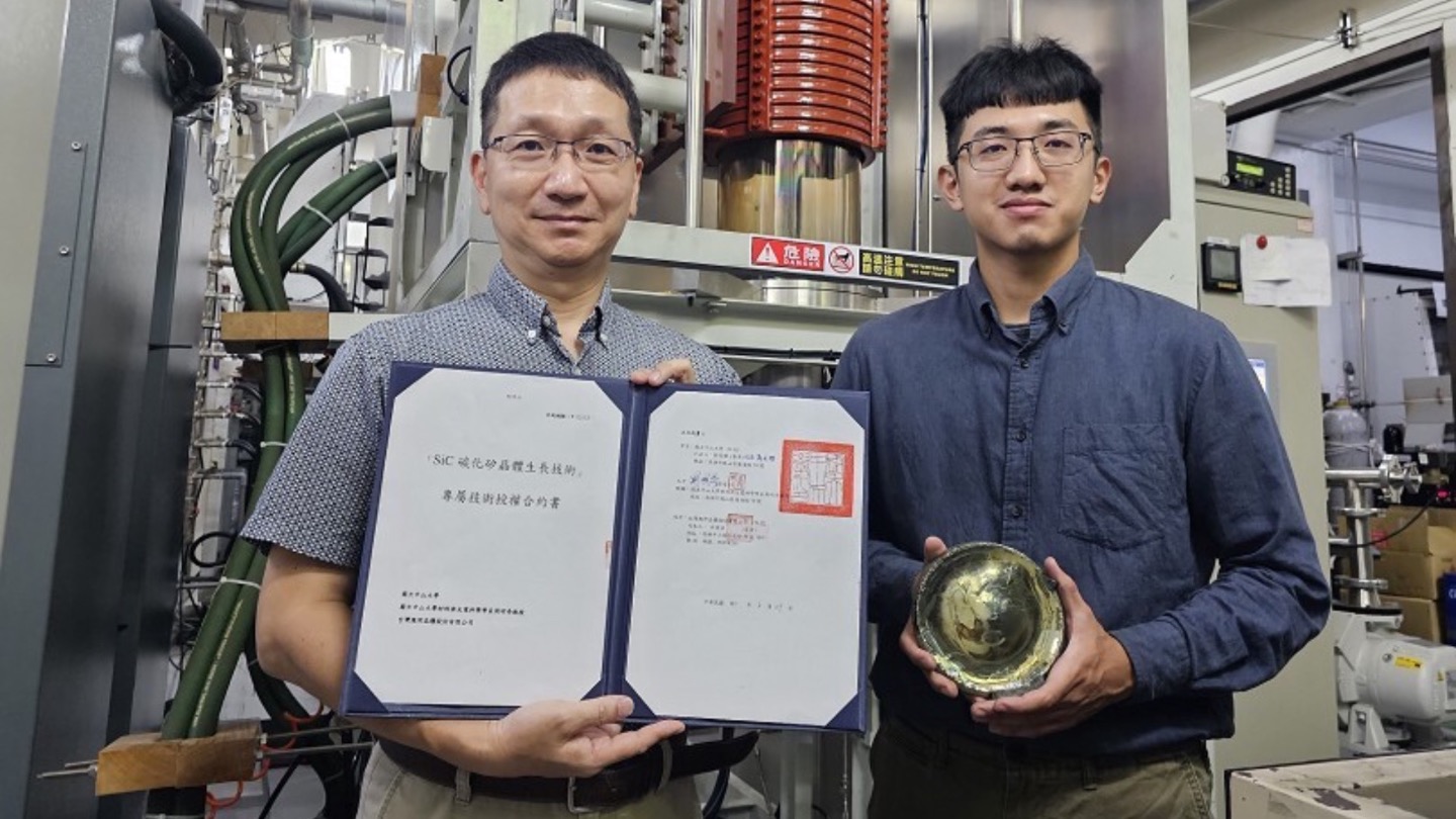 A 50 million technology transfer project of the 6-inch crystal growth awarded to NSYSU